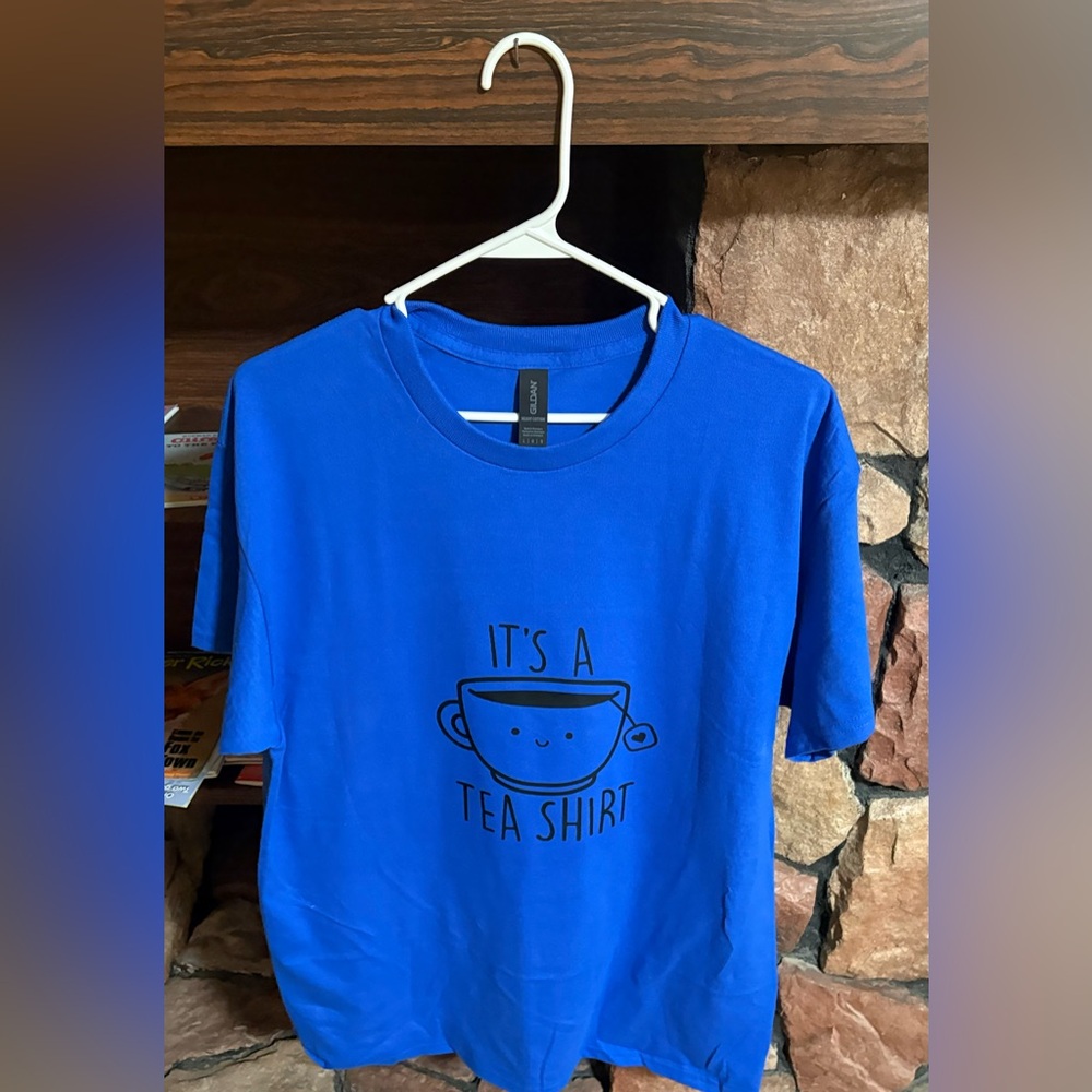 Gildan Blue Short Sleeve Tee - It's a Tea Shirt - Picture 1 of 1